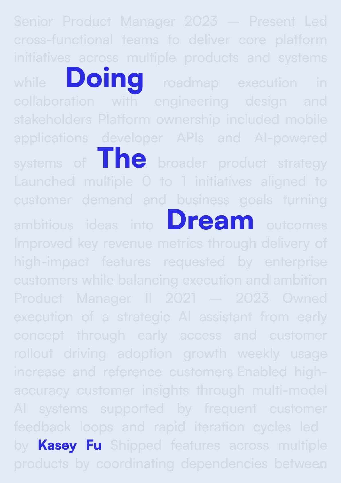 Doing The Dream Book Cover